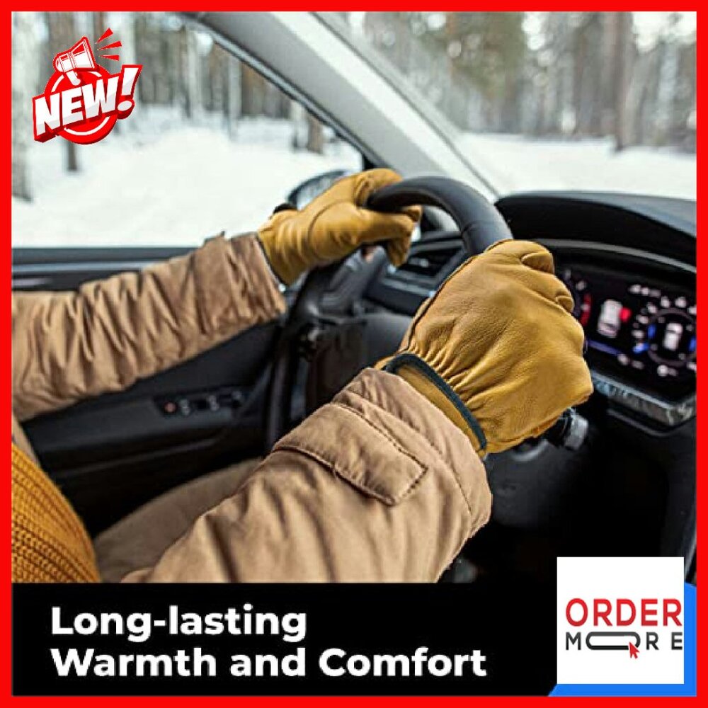 Winter Work Gloves with 3M Thinsulate Lining, Lea… - image 4